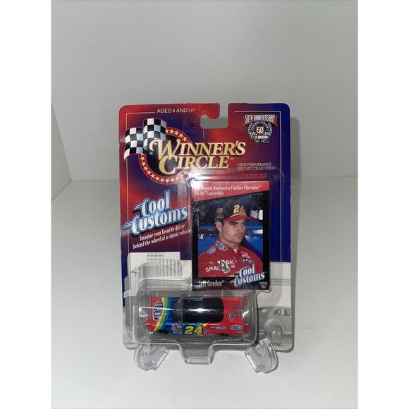 1998 Winners Circle 1/64 Jeff Gordon #24 1957 Bel Air Convertible Cool Customs - Picture 1 of 7
